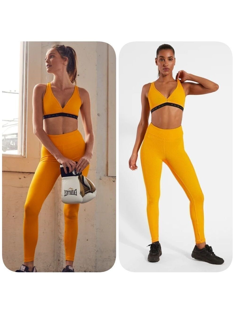 Koral Exceed Rib High Rise Legging - Mango